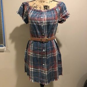Flannel minidress